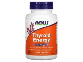 NOW Thyroid Energy, Thyroid Support, 90 Vege Caps 